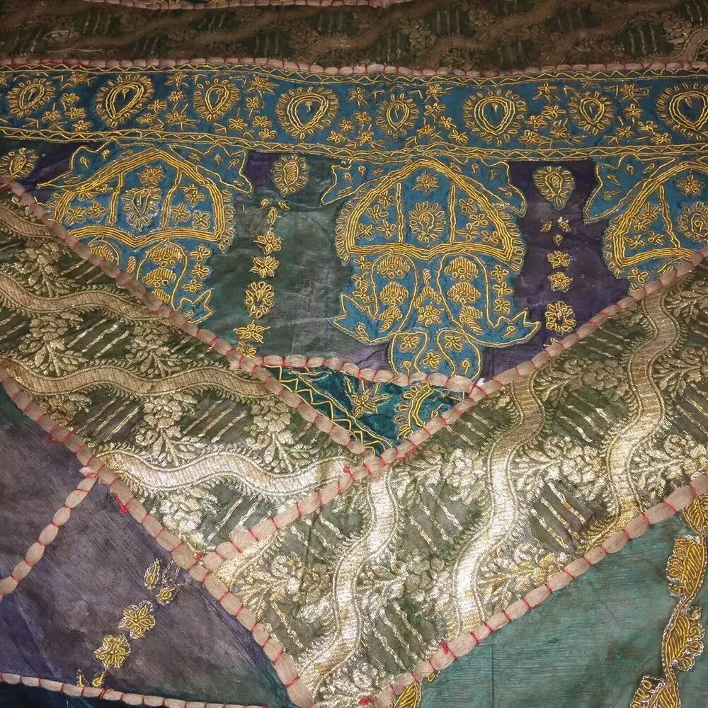Indian / Indonesian Blanket/ Rug/ Wall ? 92”L x 74” W READ